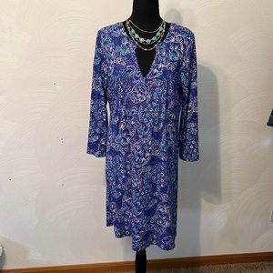 Lilly Pulitzer Aubrey Dress Lapis Lazuli print Size Large